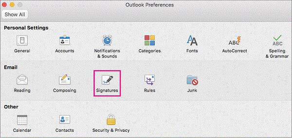 Microsoft Outlook For Mac Signature